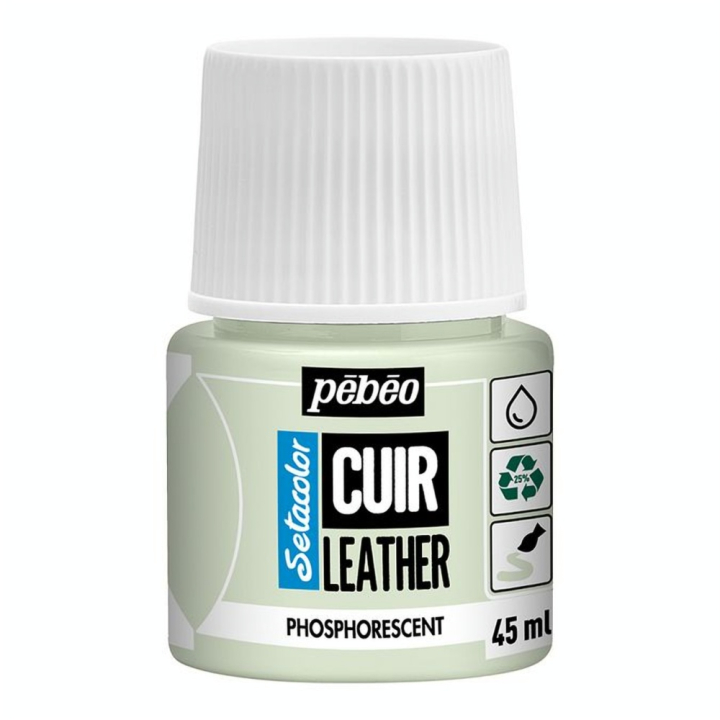 Peinture Cuir Setacolor 45 ml Effet Phosphorescent - Pébéo - Rougier et Plé