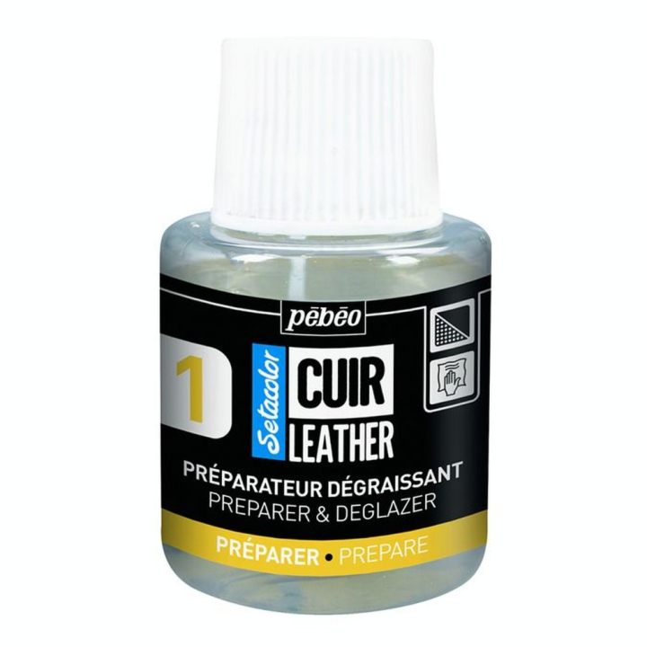 Préparateur Dégraissant Setacolor Cuir 110 ml - Pébéo - Rougier et Plé