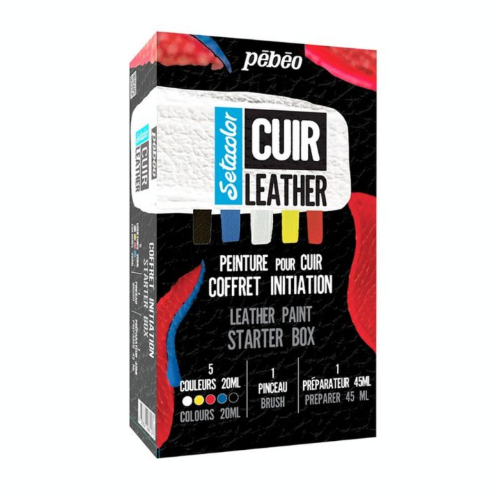 Peinture Cuir Setacolor Coffret d'initiation - Pébéo - Rougier et Plé