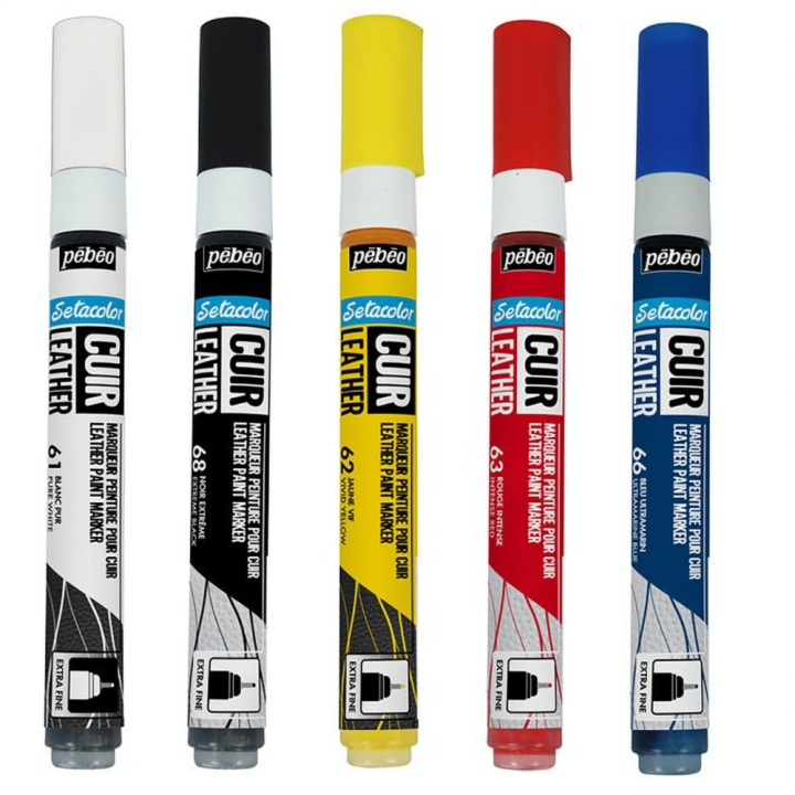 Marqueur Peinture Setacolor Cuir Set Primaire - Pébéo - Rougier et Plé