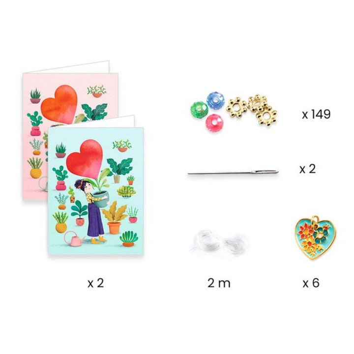 Bracelets You & Me Kit Enfilage Cœur - Djeco - Rougier et Plé