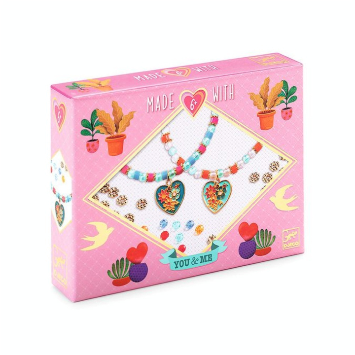 Bracelets You & Me Kit Enfilage Cœur - Djeco - Rougier et Plé