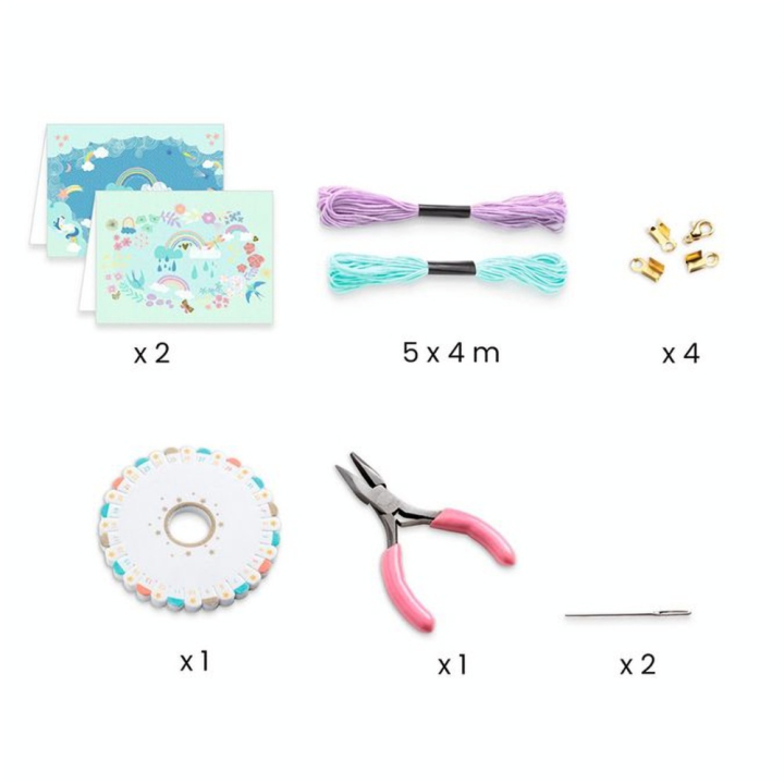Bracelets You & Me Kit Kumihimo Arc-en-ciel - Djeco - Rougier et Plé