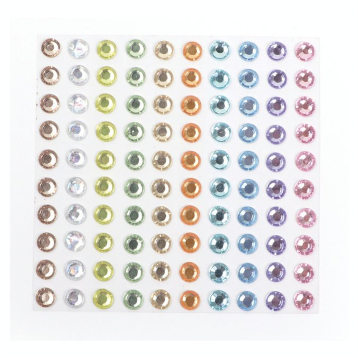 Strass adhésifs 5 mm 100 pcs Couleurs Pastel - Graine Créative - Rougier et Plé