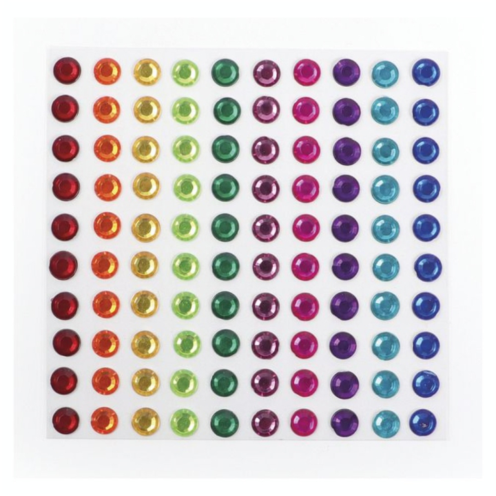 Strass adhésifs 5 mm 100 pcs Couleurs Vives - Graine Créative - Rougier et Plé