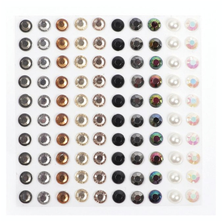 Strass adhésifs 5 mm 100 pcs Couleurs Métal & Perle - Graine Créative - Rougier et Plé