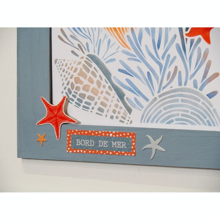 Stickers Epoxy Corail 3 planches 10.5 x 23 cm - Artemio - Rougier et Plé