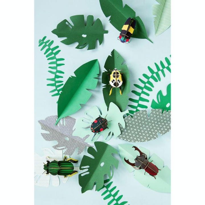 Décoration murale 3D 13 x 8 x 6 cm 2 Coléoptères Lady Beetles - Studio ROOF - Rougier et Plé