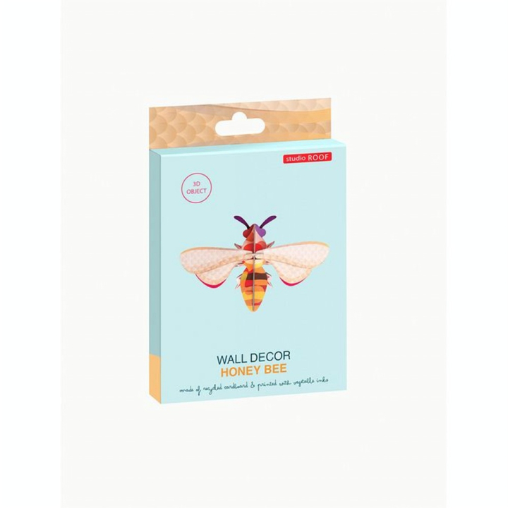 Décoration murale 3D 20 x 6 x 14 cm Abeille Honey Bee - Studio ROOF - Rougier et Plé