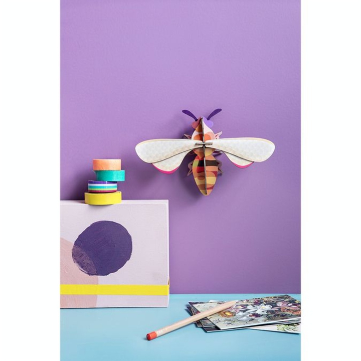 Décoration murale 3D 20 x 6 x 14 cm Abeille Honey Bee - Studio ROOF - Rougier et Plé