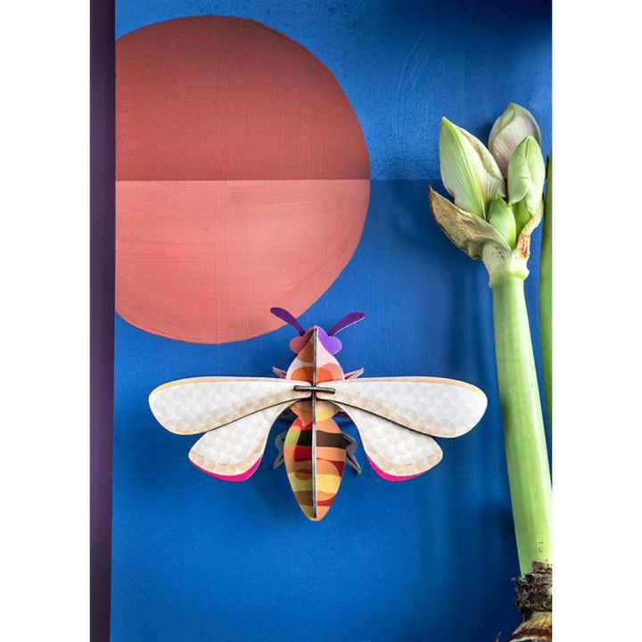 Décoration murale 3D 20 x 6 x 14 cm Abeille Honey Bee - Studio ROOF - Rougier et Plé