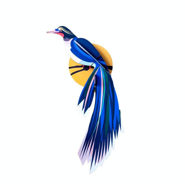 Décoration murale 3D 18 x 7 x 37 cm Oiseau de Paradis - Studio ROOF - Rougier et Plé