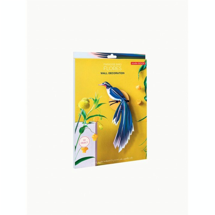Décoration murale 3D 18 x 7 x 37 cm Oiseau de Paradis - Studio ROOF - Rougier et Plé