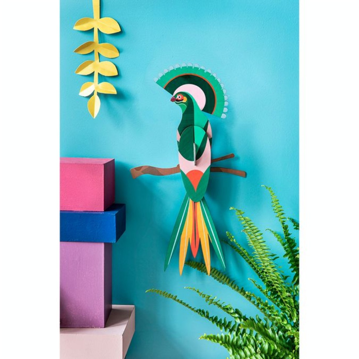 Décoration murale 3D 23 x 7 x 27 cm Oiseau de Paradis Gili - Studio ROOF - Rougier et Plé