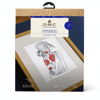 Kit de Broderie Portrait & Coquelicots - DMC - Rougier et Plé