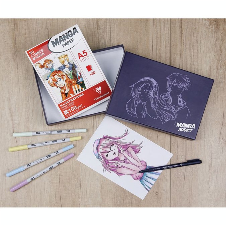 Manga Addict Coffret & Tombow - Clairefontaine - Rougier et Plé