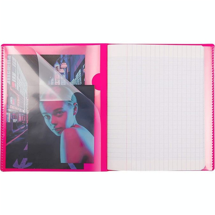 Cahier 17 x 22 cm Grands carreaux Seyès 96 pages Koverbook NEON - Clairefontaine - Rougier et Plé