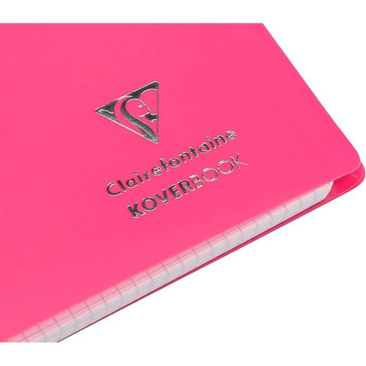 Cahier 17 x 22 cm Grands carreaux Seyès 96 pages Koverbook NEON - Clairefontaine - Rougier et Plé