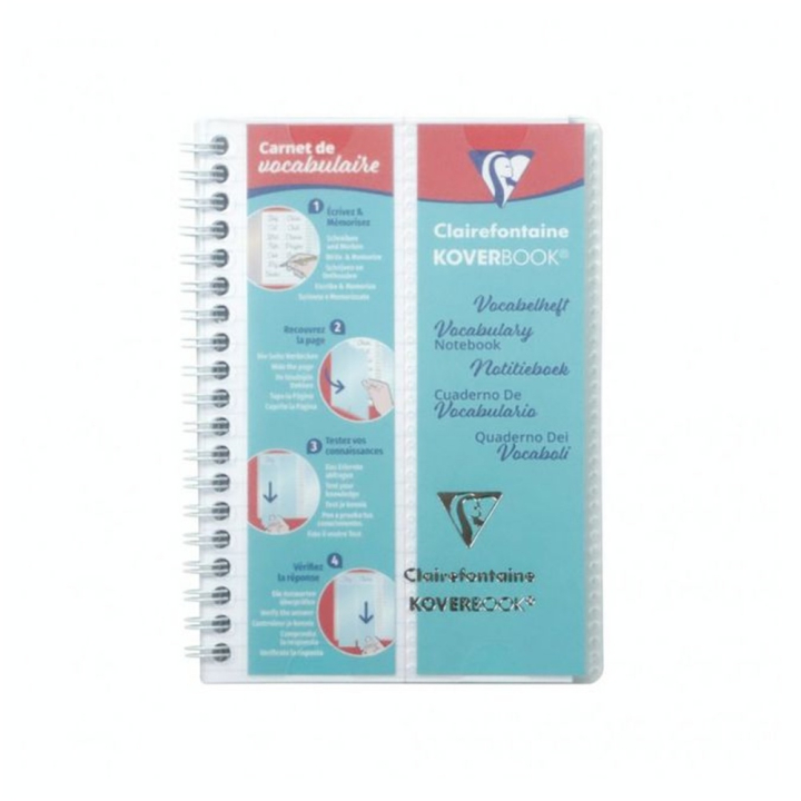 Carnet de Vocabulaire 14.8 x 21 cm Ligné 100 pages Koverbook - Clairefontaine - Rougier et Plé