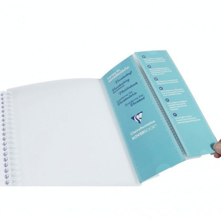 Carnet de Vocabulaire 14.8 x 21 cm Ligné 100 pages Koverbook - Clairefontaine - Rougier et Plé