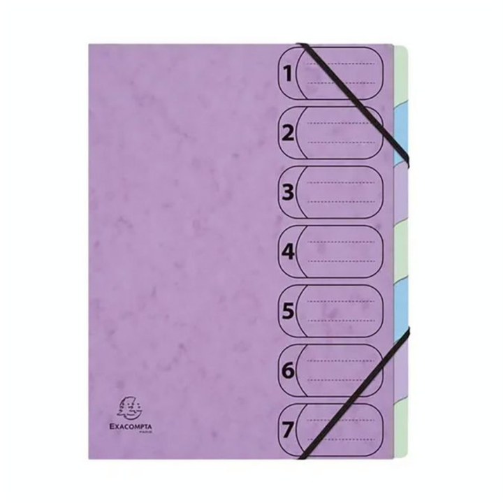Trieur Harmonika 7 Compartiments Pour A4 Aquarel - Exacompta - Rougier et Plé