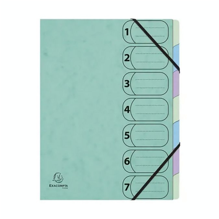 Trieur Harmonika 7 Compartiments Pour A4 Aquarel - Exacompta - Rougier et Plé