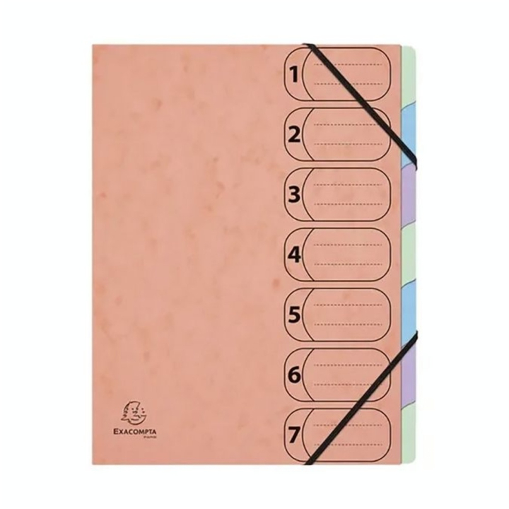 Trieur Harmonika 7 Compartiments Pour A4 Aquarel - Exacompta - Rougier et Plé