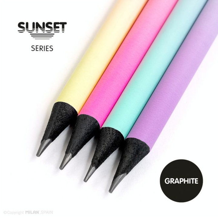 Crayon Graphite Sunset HB Gomme - MILAN - Rougier et Plé