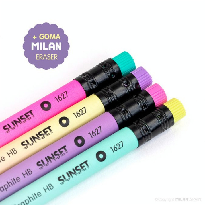 Crayon Graphite Sunset HB Gomme - MILAN - Rougier et Plé