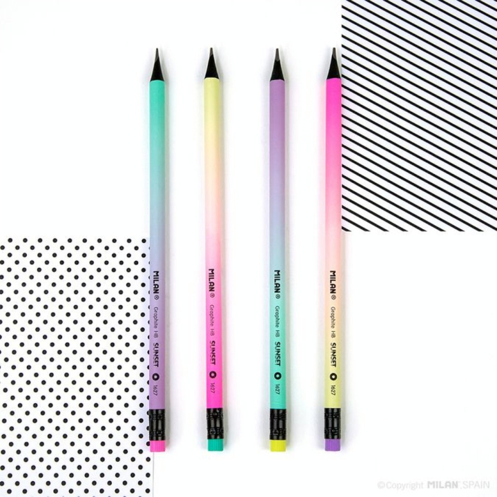 Crayon Graphite Sunset HB Gomme - MILAN - Rougier et Plé