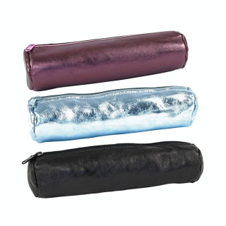 Trousse ronde Cuir irisé 22 x 6 cm - Oxford - Rougier et Plé