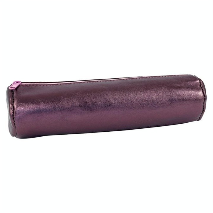 Trousse ronde Cuir irisé 22 x 6 cm - Oxford - Rougier et Plé