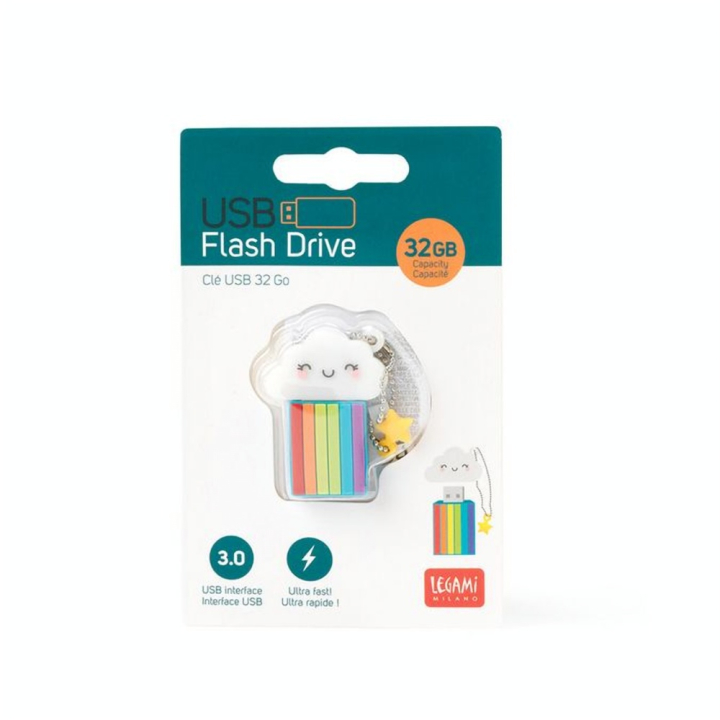 Clé USB 3.0 32 GB Rainbow - Legami - Rougier et Plé