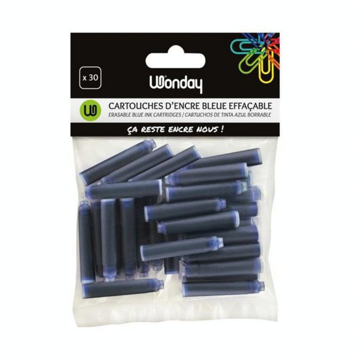 Cartouche d'encre bleue Lot de 30 - Wonday - Rougier et Plé