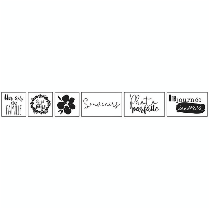 Tampons Bois Coffret 6 pcs Couleurs Nature - Artemio - Rougier et Plé