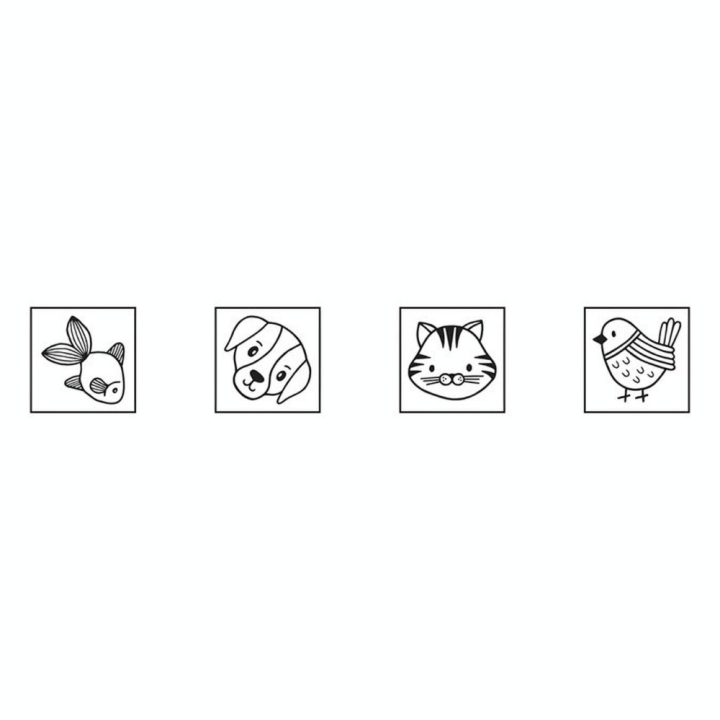 Tampons Bois Set Animaux Jardin - Artemio - Rougier et Plé