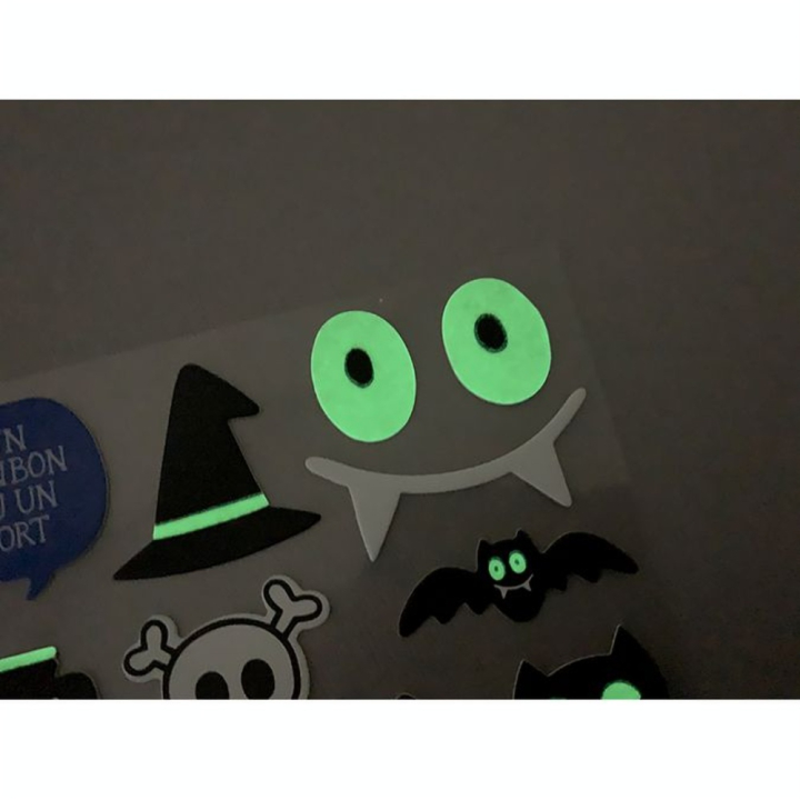 Stickers Cartonnés Phosphorescents Halloween - Artemio - Rougier et Plé