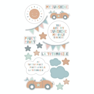 Stickers Puffies Jolies Comptines Voiture - Artemio - Rougier et Plé