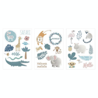 Stickers Chipboard Safari - Artemio - Rougier et Plé