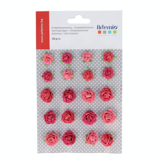 Embellissements en papier 20 Roses - Artemio - Rougier et Plé