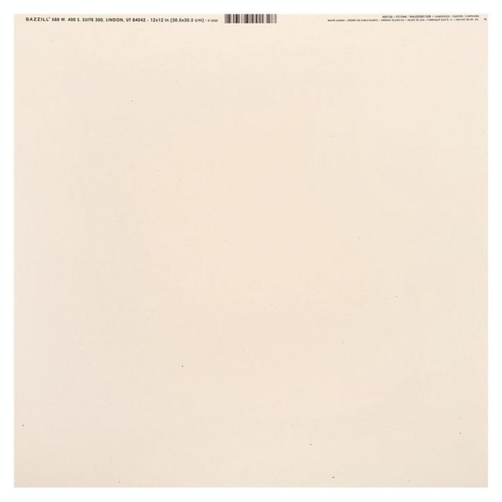 Papier Bazzill Kraft moucheté 30 x 30 cm Whitesands - Artemio - Rougier et Plé