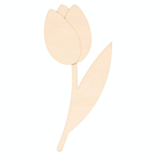 Silhouettes en bois 16 pcs Tulipes - Artemio - Rougier et Plé