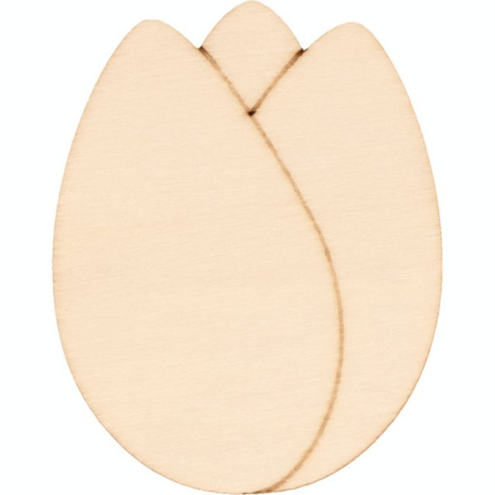 Silhouettes en bois 16 pcs Tulipes - Artemio - Rougier et Plé