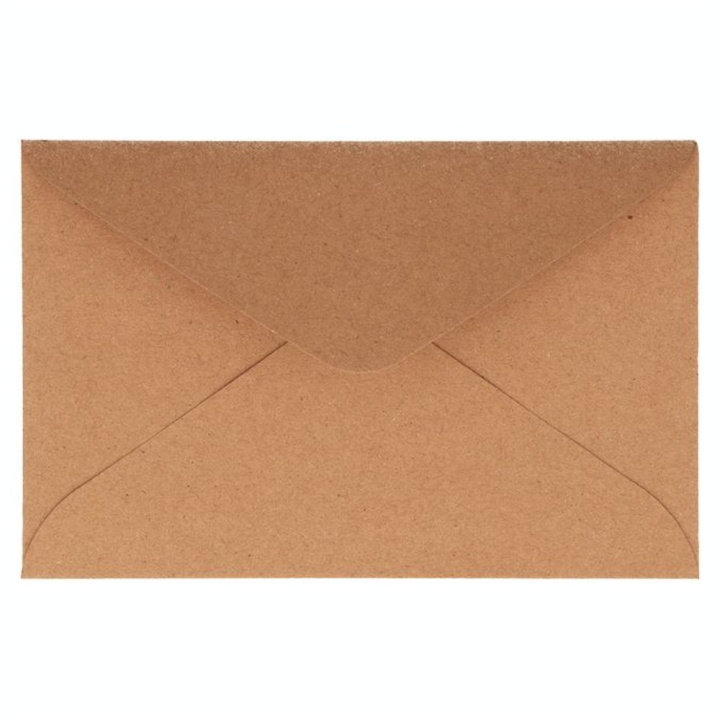 Enveloppes 17.8 x 11.5 cm 50 pcs Kraft - Artemio - Rougier et Plé