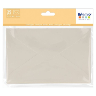 Enveloppes 17.8 x 11.5 cm 50 pcs Blanc - Artemio - Rougier et Plé