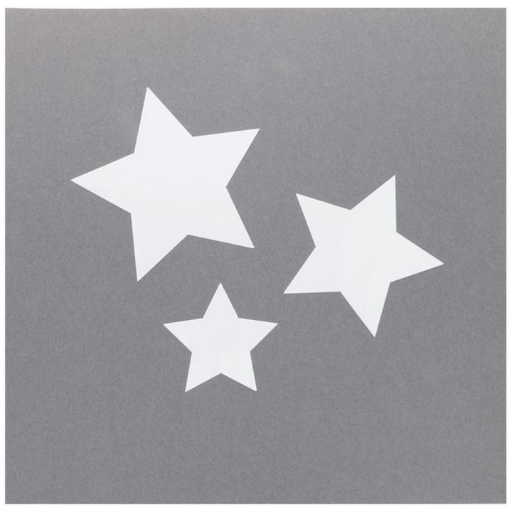 Pochoir Masque 15 x 15 cm 12 pcs Étoiles - Artemio - Rougier et Plé