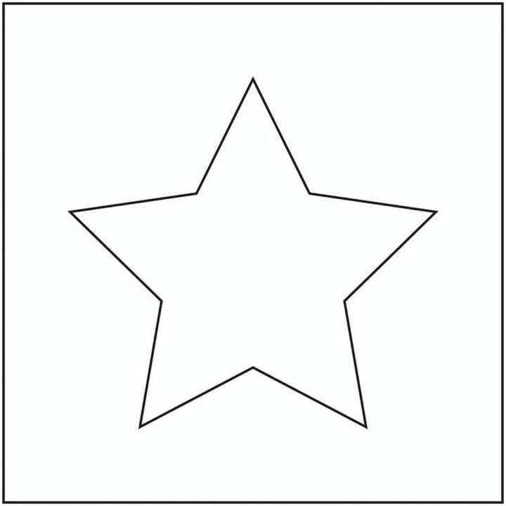 Pochoir Masque 15 x 15 cm 12 pcs Étoiles - Artemio - Rougier et Plé