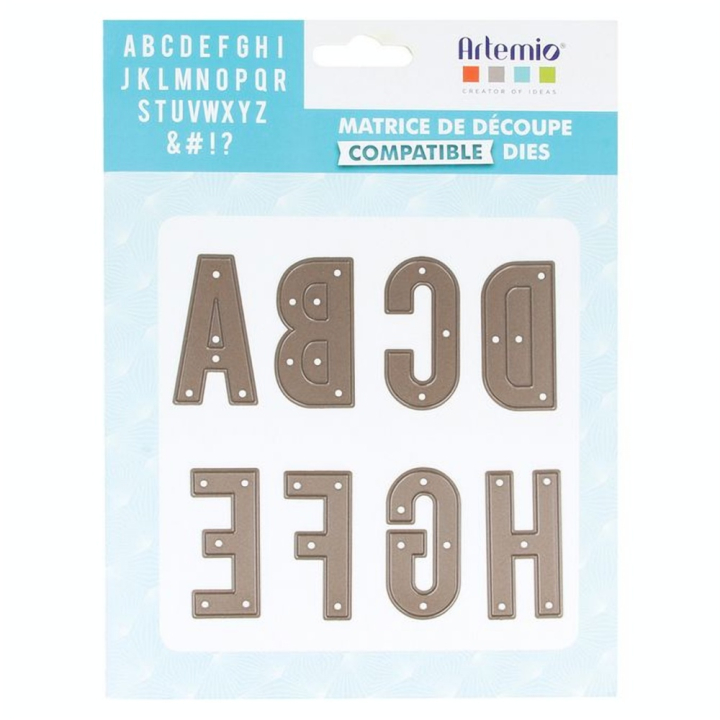 Matrice de découpe Dies Alphabet - Artemio - Rougier et Plé