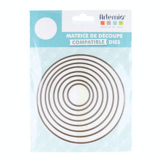 Matrice de découpe Dies Cercles Grand - Artemio - Rougier et Plé