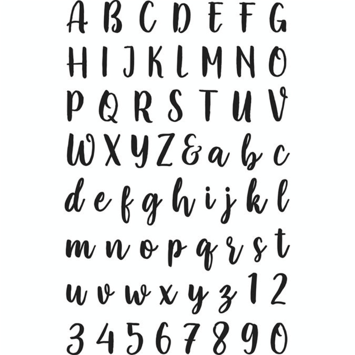 Matrice de découpe Dies Couleurs Nature Alphabets + Chiffres - Artemio - Rougier et Plé